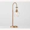 Pottery Barn Flynn Recycled Glass USB Table Lamp