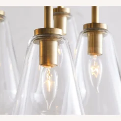 Pottery Barn Albany Glass & Metal Multi-Light Pendant