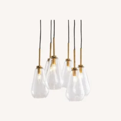 Pottery Barn Albany Glass & Metal Multi-Light Pendant -Pottery Barn 1500 1500 frame 0 3572