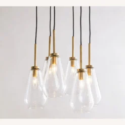 Pottery Barn Albany Glass & Metal Multi-Light Pendant -Pottery Barn 1500 1500 frame 0 3574