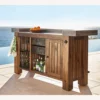 Pottery Barn Abbott Concrete Ultimate Outdoor Bar
