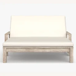 Pottery Barn Indio Wood Double Chaise