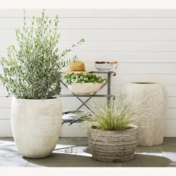 Pottery Barn Lyon Zinc Tiered Plant Etagere