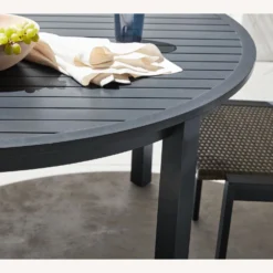 Pottery Barn Indio Metal Round Outdoor Dining Table