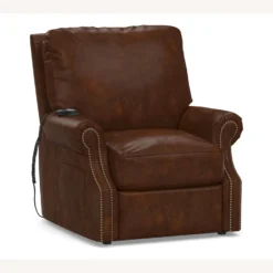 Pottery Barn James Roll Arm Leather Power Lift Recliner 4 Pottery Barn James Roll Arm Leather Power Lift Recliner -Pottery Barn 1500 1500 frame 0 445
