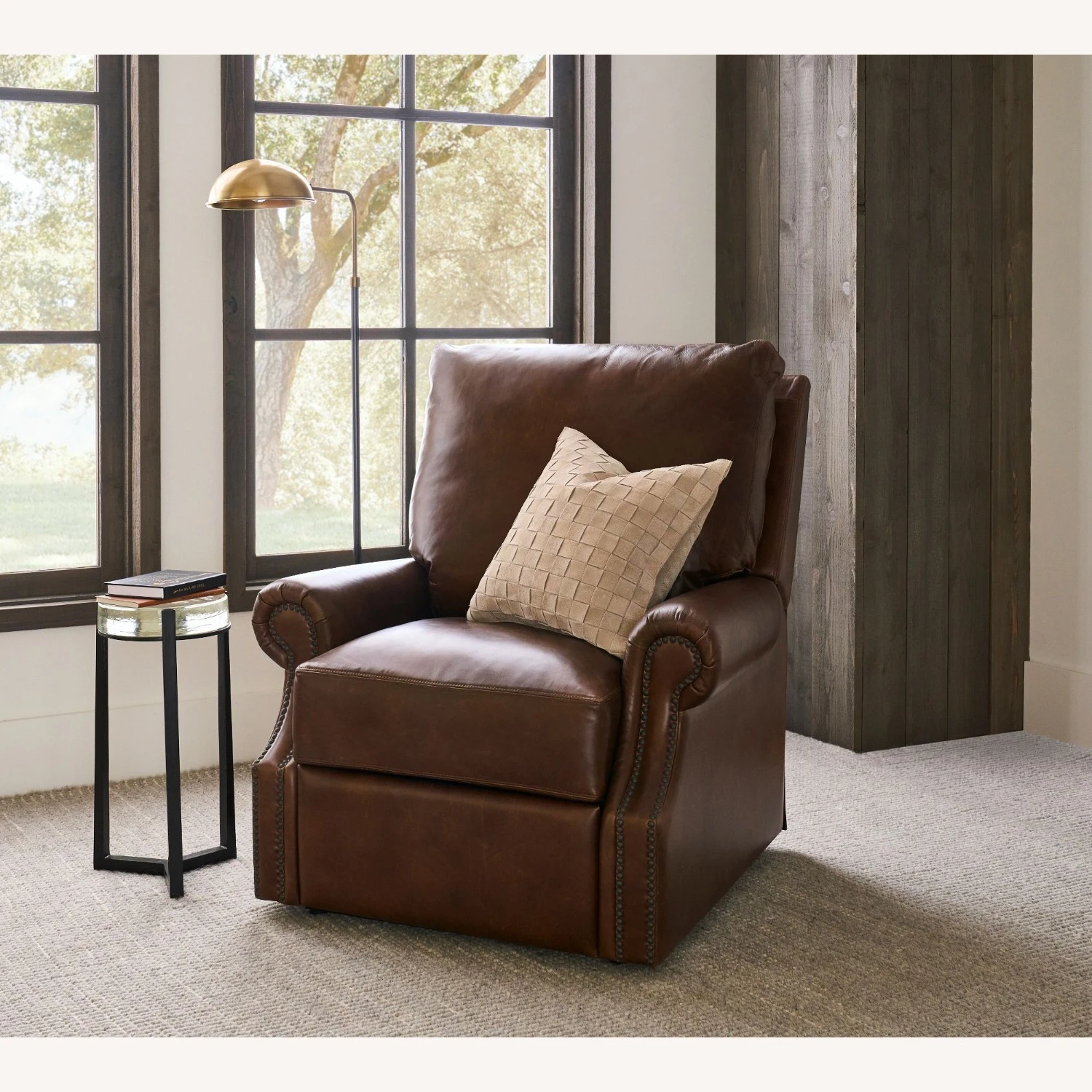 Pottery Barn James Roll Arm Leather Power Lift Recliner Pottery Barn James Roll Arm Leather Power Lift Recliner -Pottery Barn 1500 1500 frame 0 446