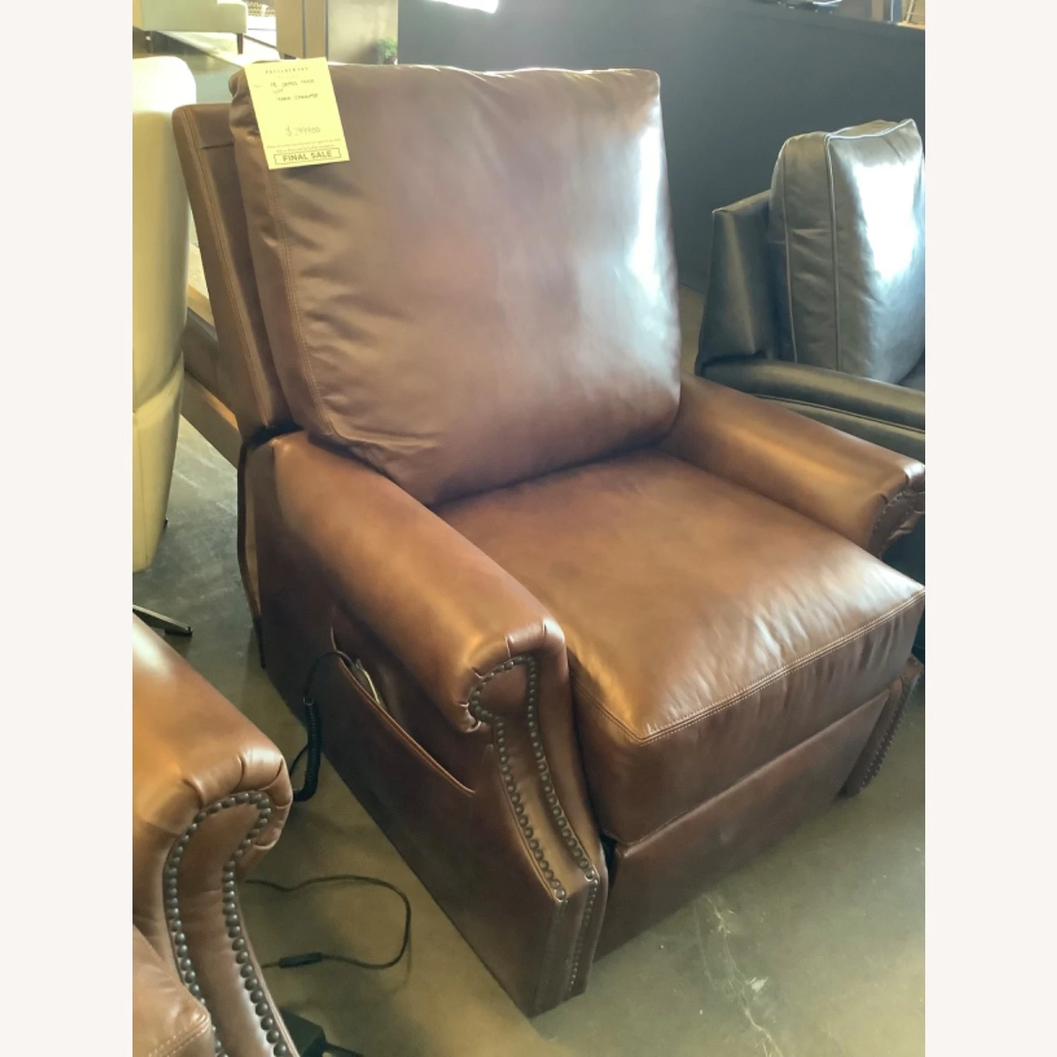 Pottery Barn James Roll Arm Leather Power Lift Recliner Pottery Barn James Roll Arm Leather Power Lift Recliner -Pottery Barn 1500 1500 frame 0 448