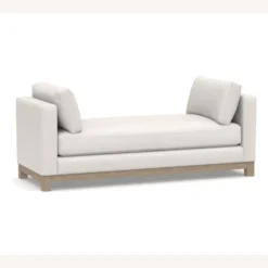 Pottery Barn Jake Upholstered Settee With Wood Legs -Pottery Barn 1500 1500 frame 0 465