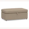 Pottery Barn York Upholstered Deep Seat Storage Ottoman