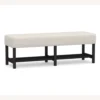 Pottery Barn Clyde Upholstered Bench,Charcoal Frame