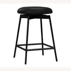 Pottery Barn Maison Leather Backless Swivel Bar Stool -Pottery Barn 1500 1500 frame 0 759