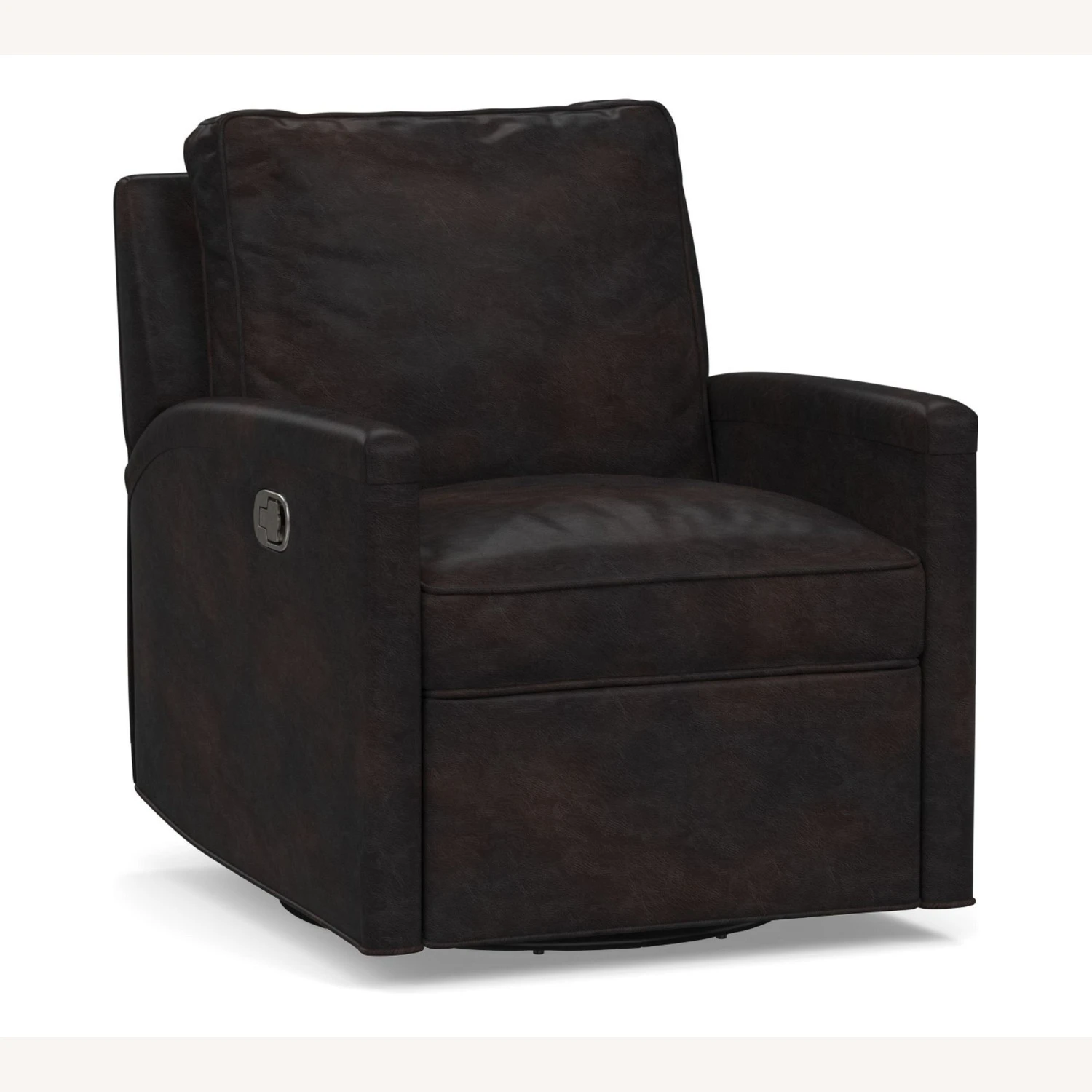 Pottery Barn Tyler Square Arm Leather Swivel Recliner Pottery Barn Tyler Square Arm Leather Swivel Recliner -Pottery Barn 1500 1500 frame 0 816