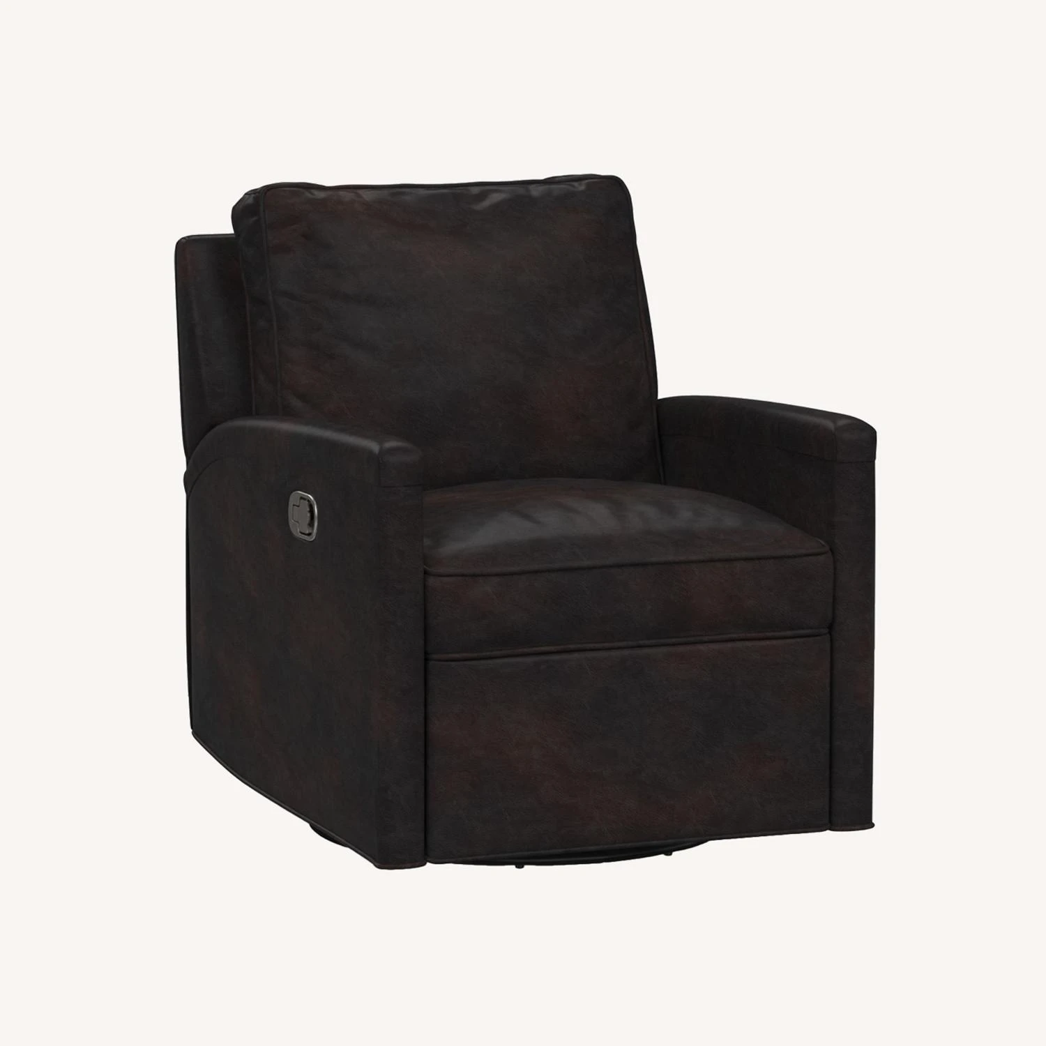Pottery Barn Tyler Square Arm Leather Swivel Recliner Pottery Barn Tyler Square Arm Leather Swivel Recliner -Pottery Barn 1500 1500 frame 0 818
