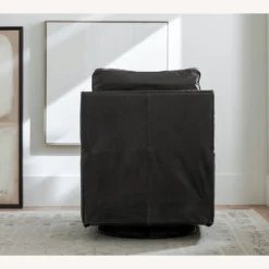 Pottery Barn Tyler Square Arm Leather Swivel Recliner 8 Pottery Barn Tyler Square Arm Leather Swivel Recliner -Pottery Barn 1500 1500 frame 0 823