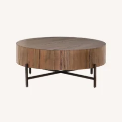 Pottery Barn Fargo Round Reclaimed Wood Coffee Table -Pottery Barn 1500 1500 frame 0 967