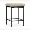 Pottery Barn Maison Leather Backless Counter Height Stool